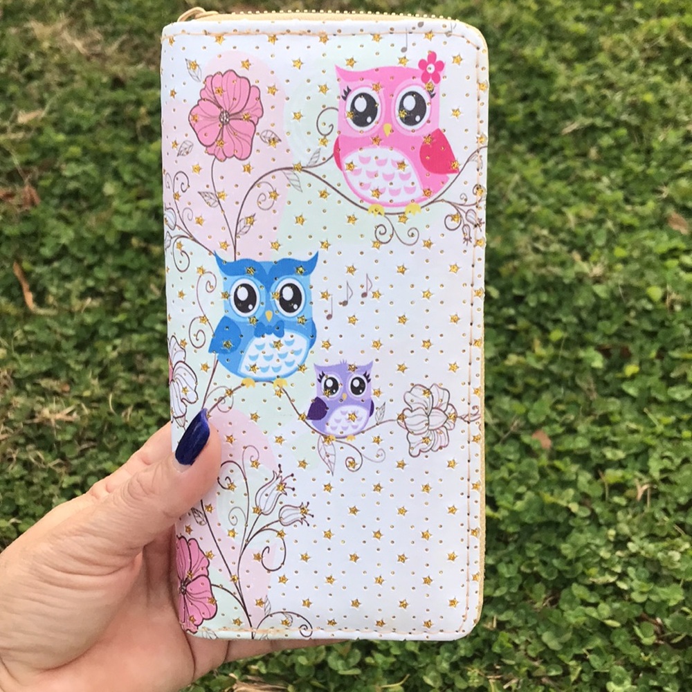 OWLS WRISTLET WALLET 7.5”LARGE X4”LENGTH X 2” WIDE